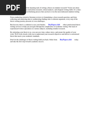 Research Paper on Reindeer