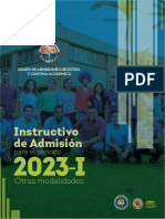 Instructivo Aspirantes Otras Modalidades 2023-I