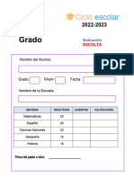 Examen Diagnostico 6grado 2022 2023