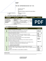 Sesión de Aprendizaje Estimulación Inicial