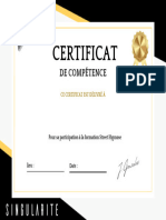 Certificat de Compétence Street Hypnose