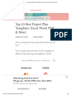 Top 23 Best Project Plan Templates (Excel, Word, PDF & More)