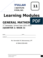Gen Math W1M3