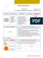 Unidad 1: Sesión de Aprendizaje 1