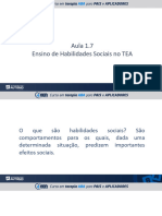 Aula 1.7 Ensino de Habilidades Sociais No TEA