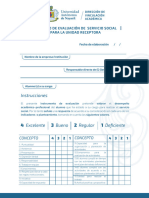 Evaluacion Unidad Receptora A Prestador de Servicio