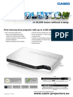 Factsheet Casio Projectors EN