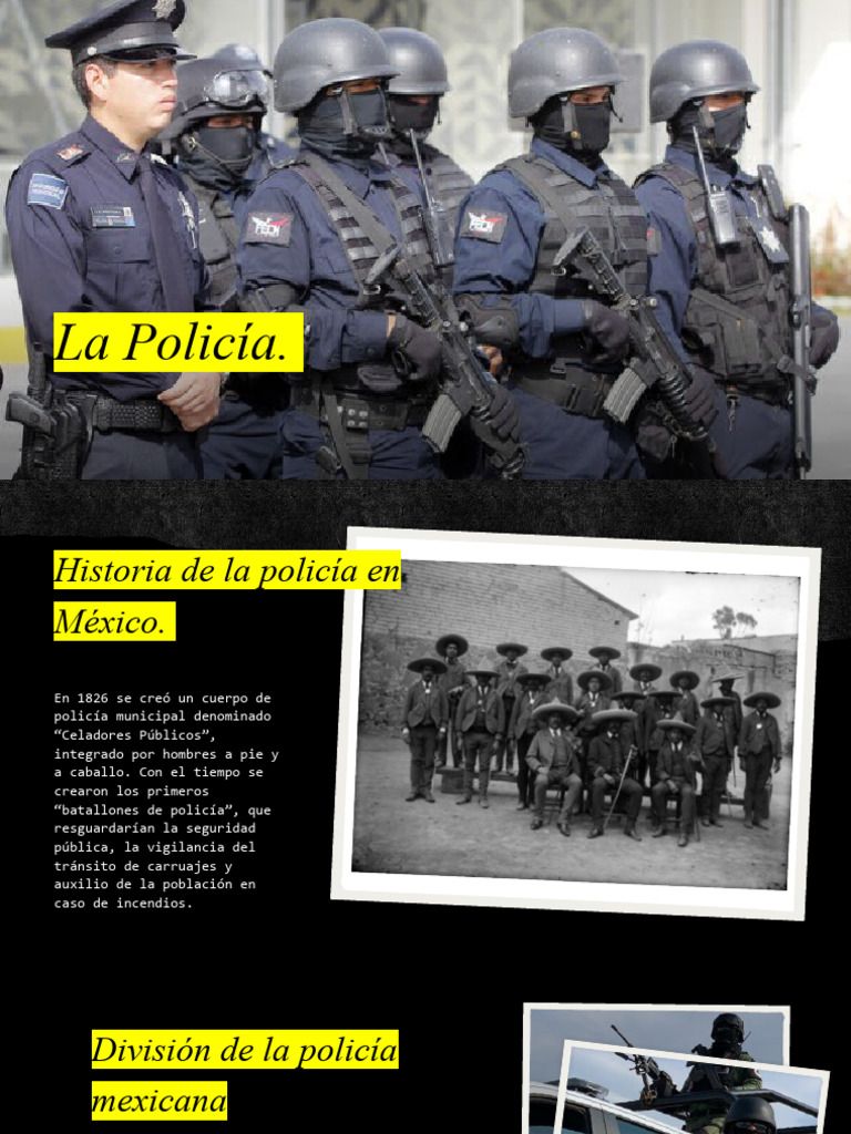 Historia y Funciones de la Policía Mexicana PDF Policía México