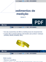 Procedimentos de Medição: Aula 3