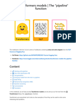 Transformers Models - The "Pipeline": Function