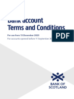 BB Bank Account Conditions