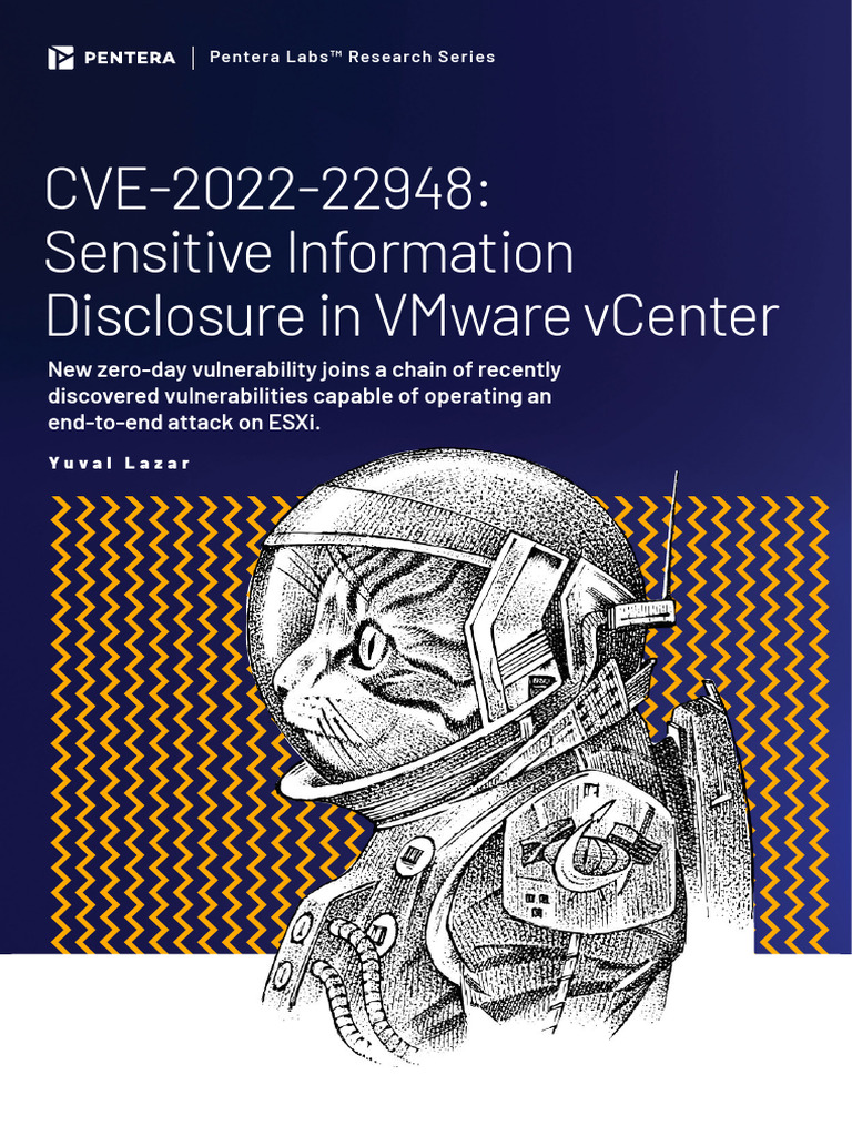 Pentera Labs Sensitive Information Disclosure VMware Vcenter CVE 2022 ...