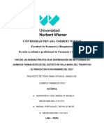 Universidad Privada Norbert Wiener Facultad de Farmacia y Bioquímica Escuela Académico Profesional de Farmacia y Bioquímica