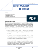 Fundamentos Del Análisis de Sistemas