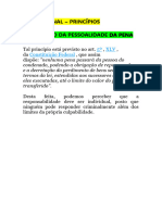 Direito Penal - Princípio Da Pessoalidade Da Pena