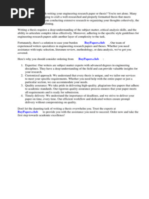 Engineering Research Paper Style