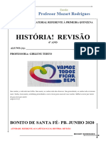 ATIVIDADE  REMOTA HISTÓRIA  6 ANO