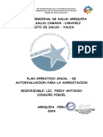 Plan de Autoevaluacion para Acreditacion 2024