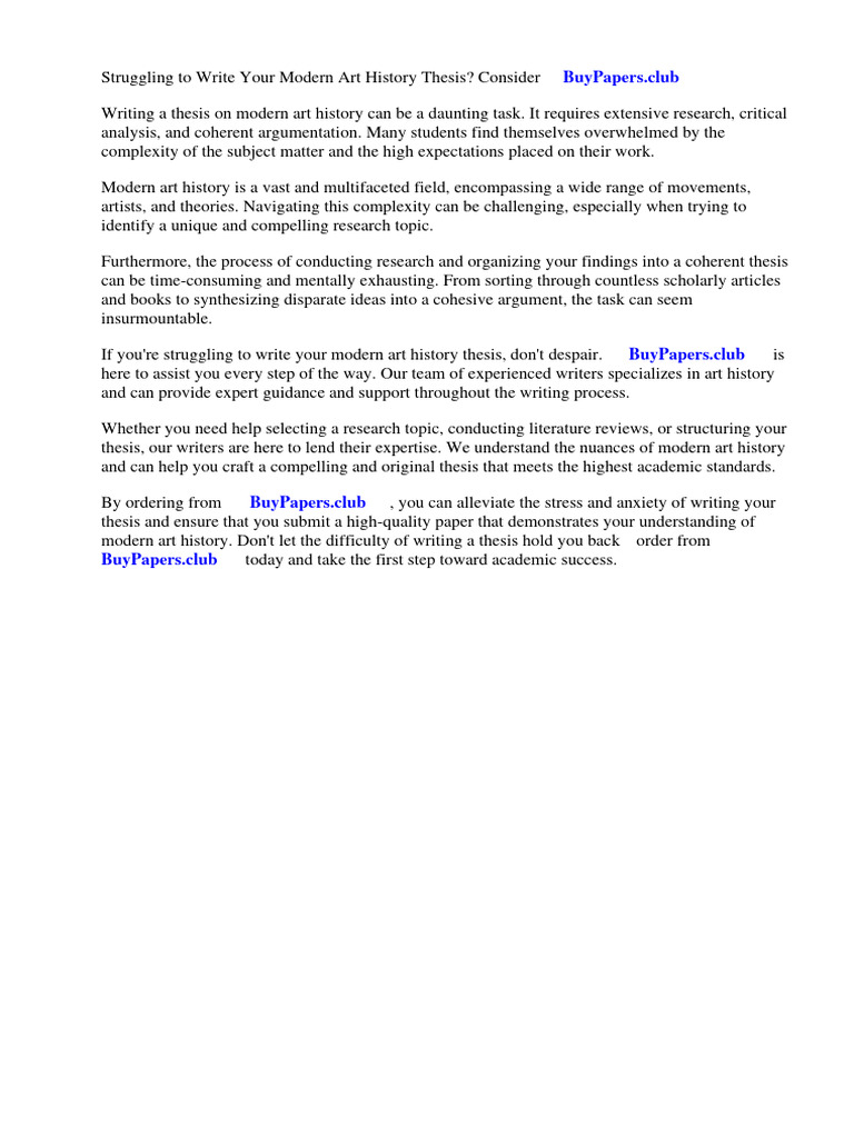 Modern Art History Research Paper Topics PDF Paintings Essays