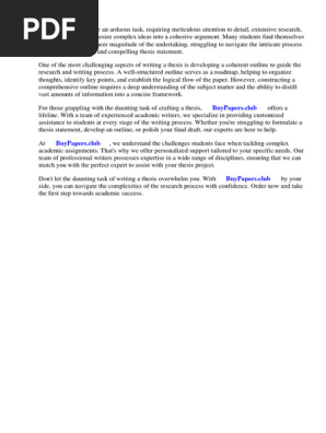 5 Paragraph Research Paper Outline