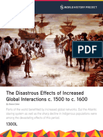 WHP 5-3-6 Read - The Disastrous Effects of Increased Global Interactions - 1300L