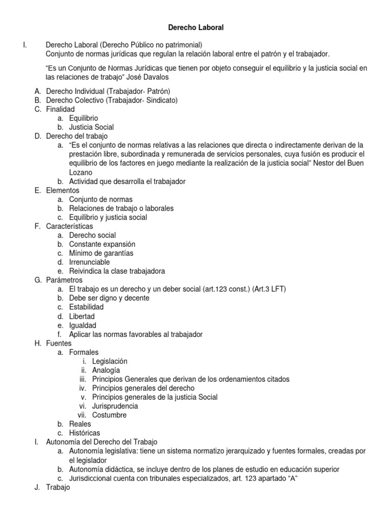 Derecho Laboral I Guía Pdf Derecho Laboral Salario