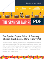 CC The Spanis Empire Silvery and Runaway Inflation CCWH 25