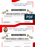 RECONOCIMIENTOS Banda