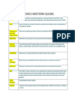 Euthenics Midterm Quiz