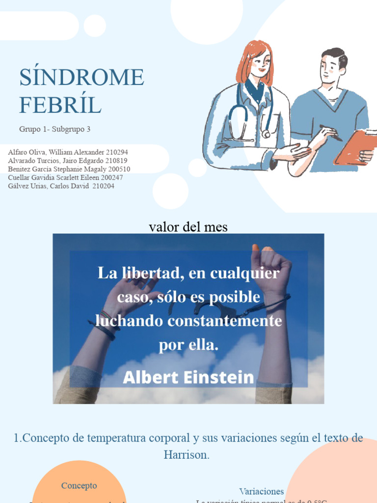 Síndrome Febril: Clasificación y Diagnóstico | PDF | Fiebre ...