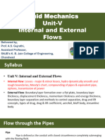 Unit-V Internal and External Flows