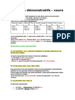 Pronoms Deemonstratifs Fiche Et Exercices