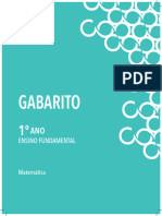 MAT 1ano EF Gabarito Aluno SEDUC Print