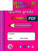 ? 5° S16 CUADERNILLO DE ACTIVIDADES ? Esmeralda Te Enseña ? ANEXOS?