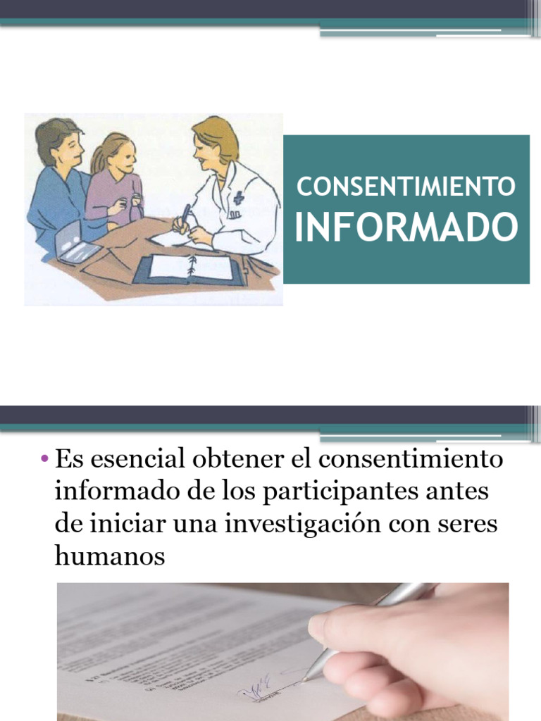 Consentimiento Informado en Investigación | PDF | Consentimiento ...