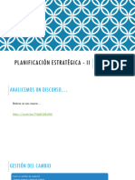 PLANIFICACIÓN ESTRATÉGICA - Sesión 4