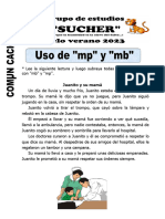 Ficha de Uso de MP y MB para Segundo de Primaria