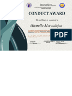 Conduct Award