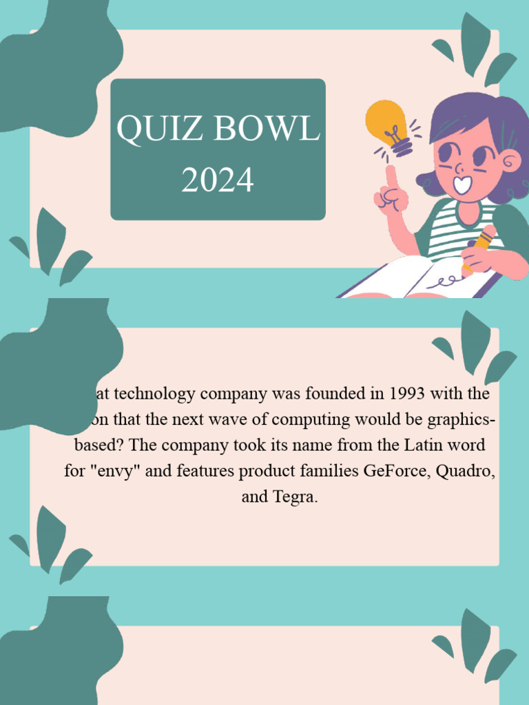 Quiz Bowl Questions and Answers 2024 | PDF | Philippines | Physical ...