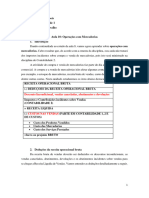 Semana 11 - Operações Com Mercadorias