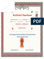 Certificat D'exellence by Watiqati