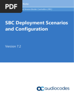 SBC Deployment Scenarios and Configuration Ver 72