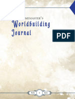 Gamemaster's Worldbuilding Journal (Screen, 196 PGS)