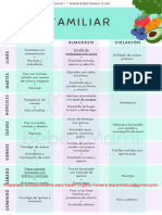 Menú Familiar +1 Año