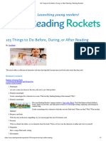 103 Things To Do Before, During, or After Reading - Reading Rockets