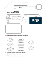 Examen Mensual de Personal Social