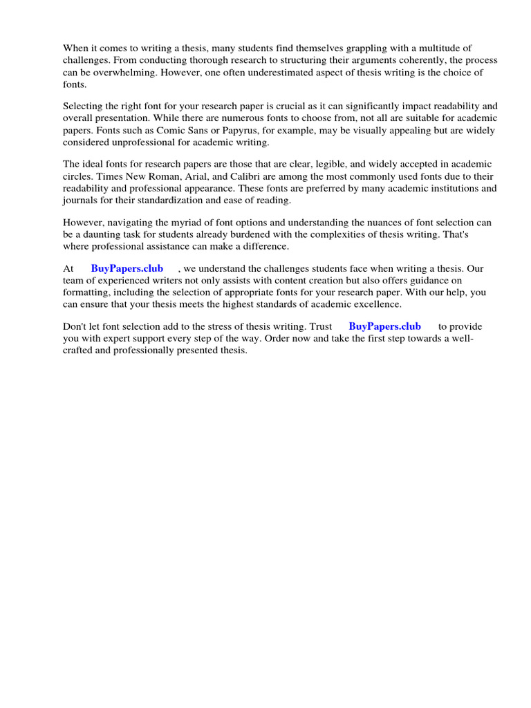 Acceptable Research Paper Fonts | PDF | Typefaces | Apa Style