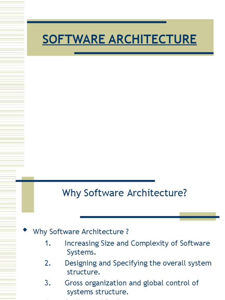 Understanding Software Architecture Essentials | PDF | Software ...