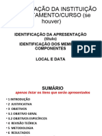 Sugestao para Apresentacao de Slides