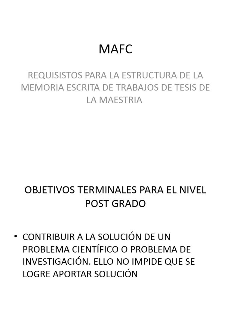 Prep - Req Inf - MAFC | PDF | Teoría | Hipótesis